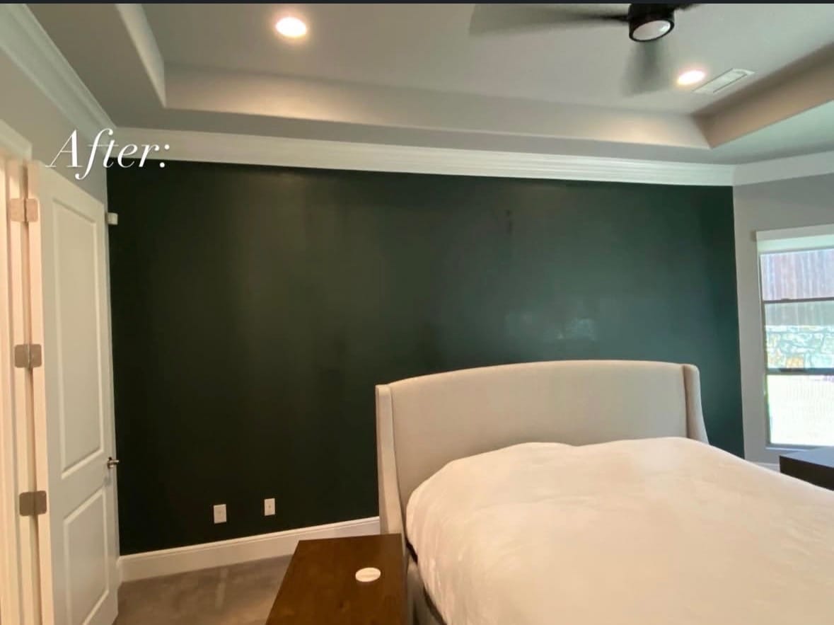 Bedroom Accent Wall - After