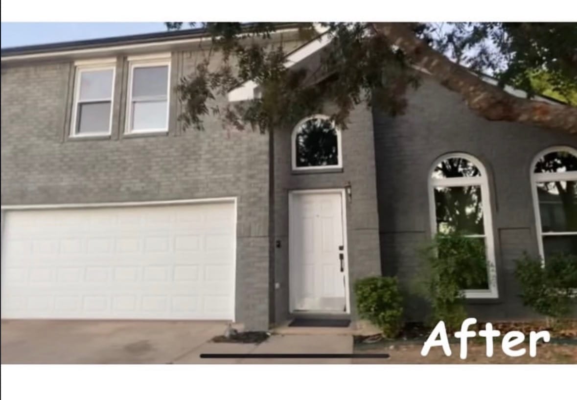 Exterior Brick House Painting - After